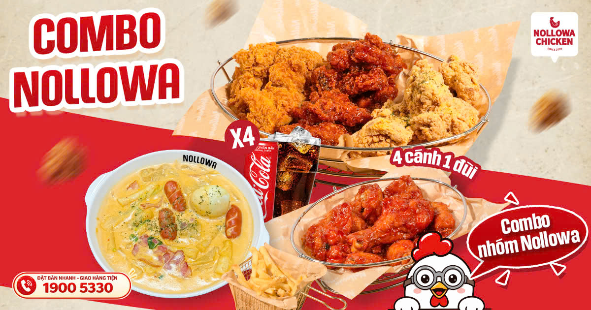 Combo Gà Hàn Quốc Siêu Hời – Nollowa Chicken